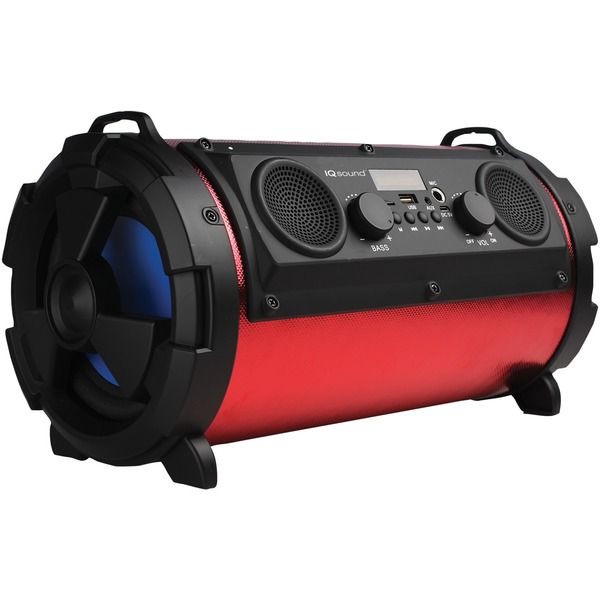 Supersonic Wireless Bluetooth Speaker (Red) IQ-1525BT-RD